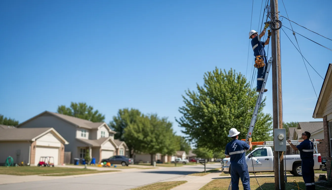 Residential electrician providing installation services in Fort Thompson, SD